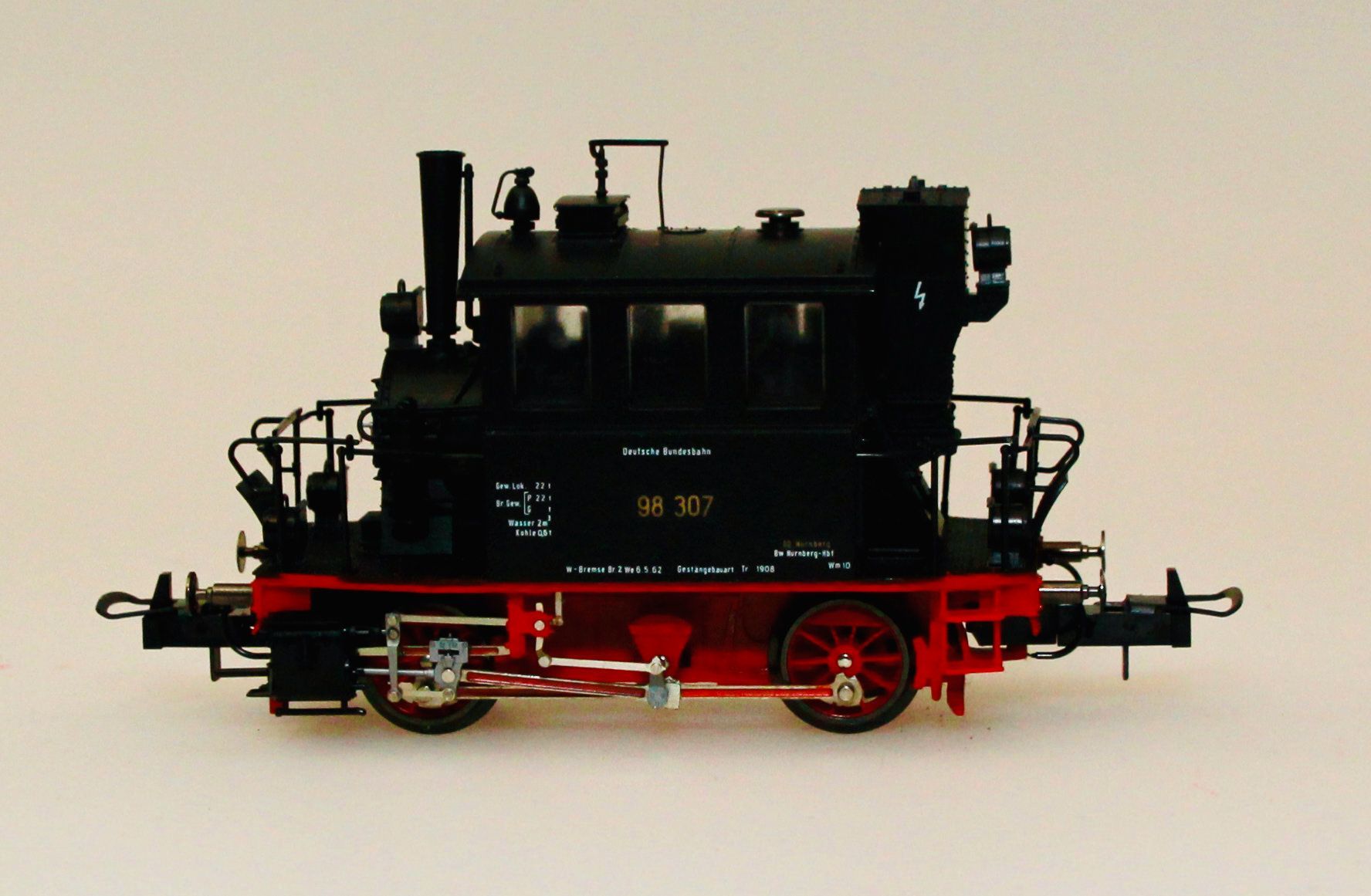 Trix 22415 - Trix - Dampflok BR 98 307 DB Ep.III schwarz H0/GL